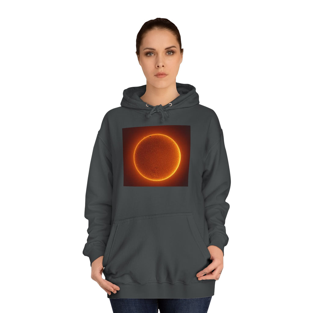 Fiery Solar Ring Hoodie | Sun Eclipse Graphic, Space Astronomy Sweatshirt