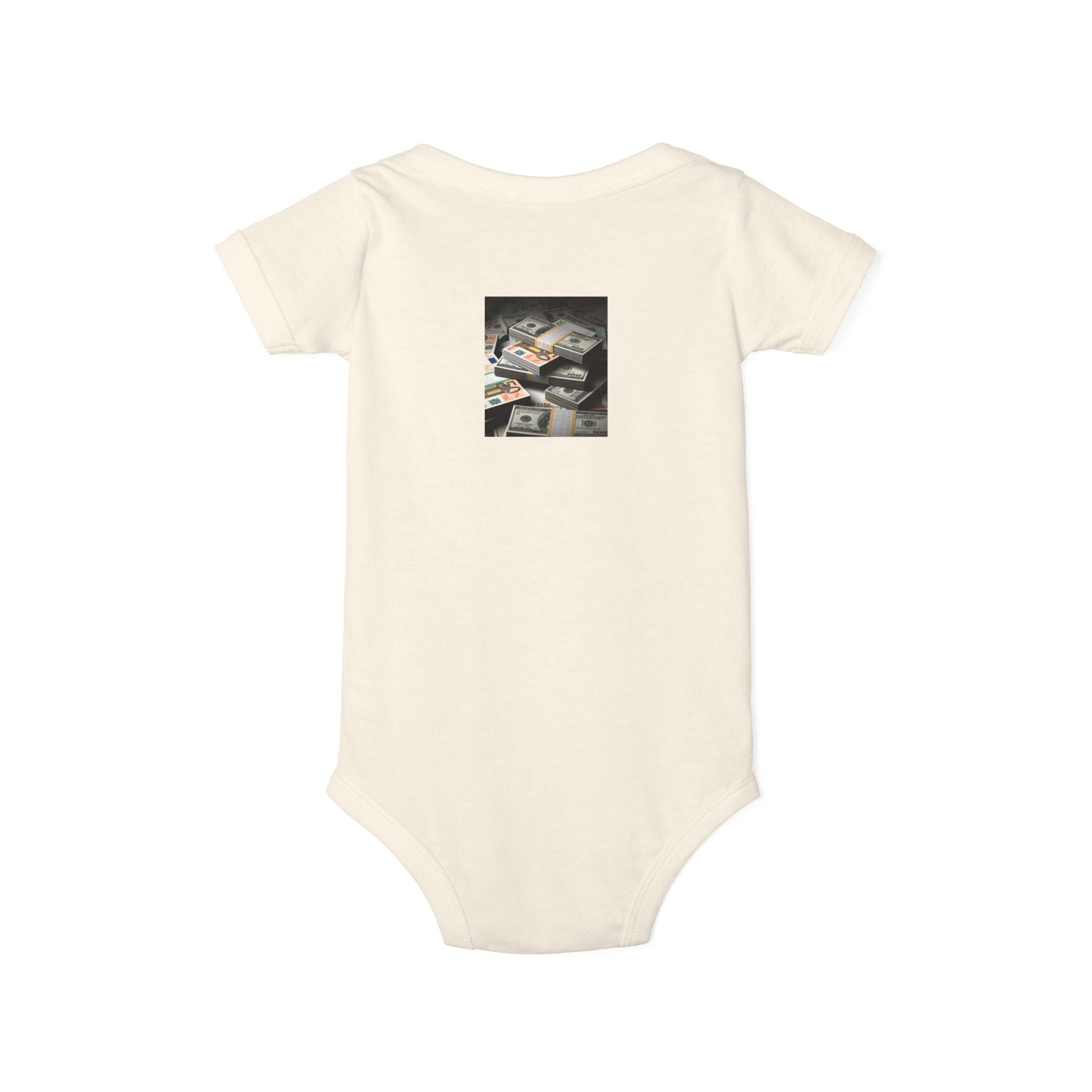 Stack Of Cash Infant Onesie | Baby Bodysuit Photography Print