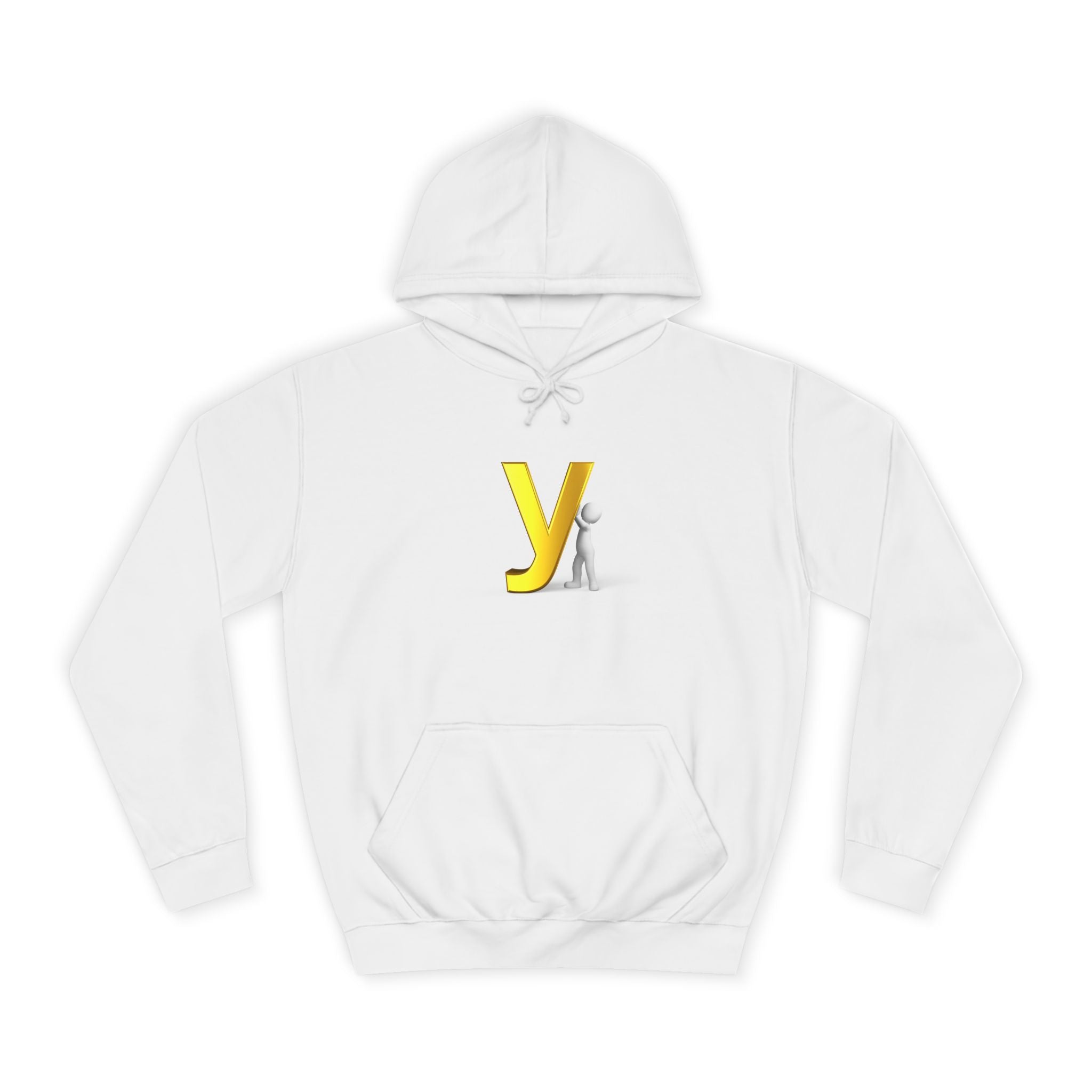Yellow 3D Letter Y hoodie | Letterman Monogram Initial Sweatshirt