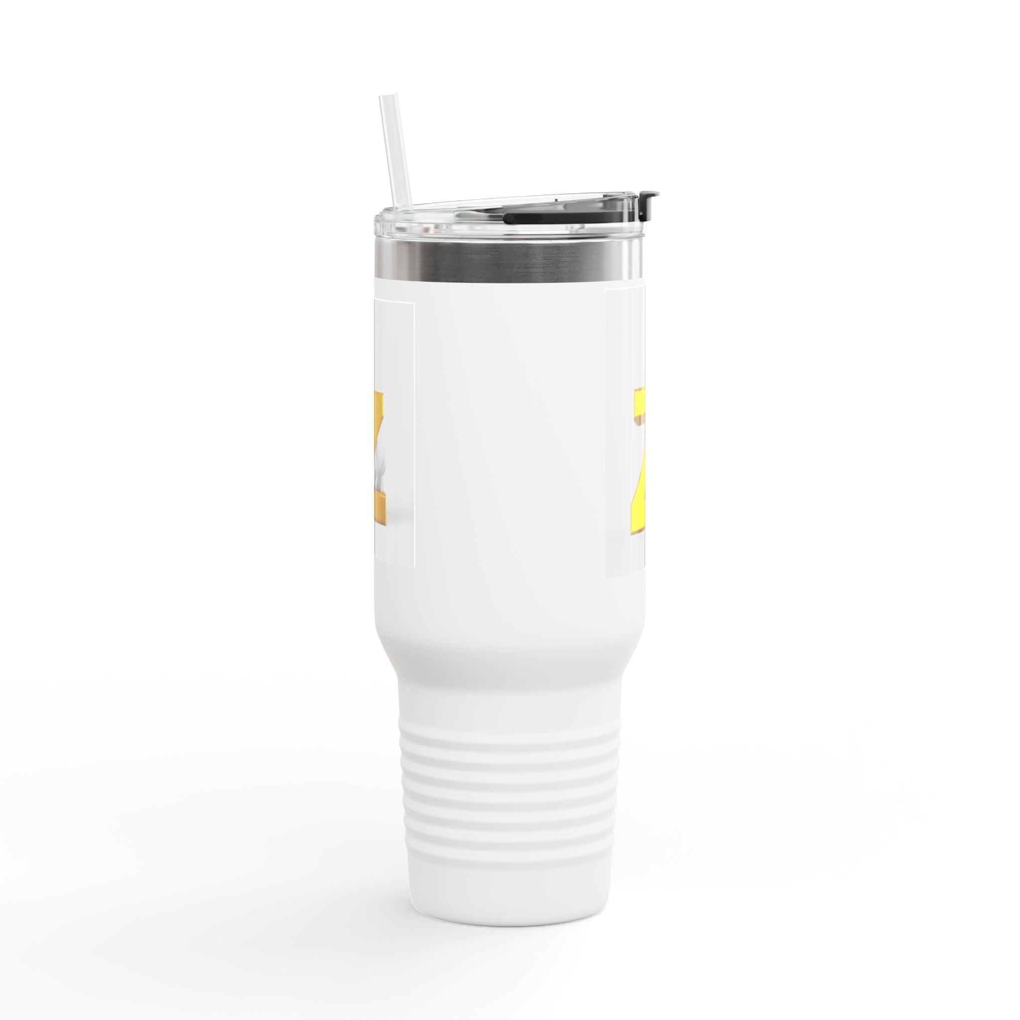 Mug de voyage monogramme lettre Z dorée | Gobelet isotherme 40oz
