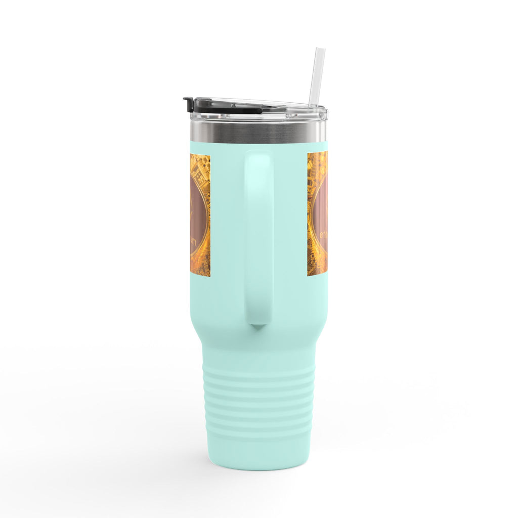 Ethereum Coin Design 40oz Travel Mug | Crypto Logo Insulated Tumbler