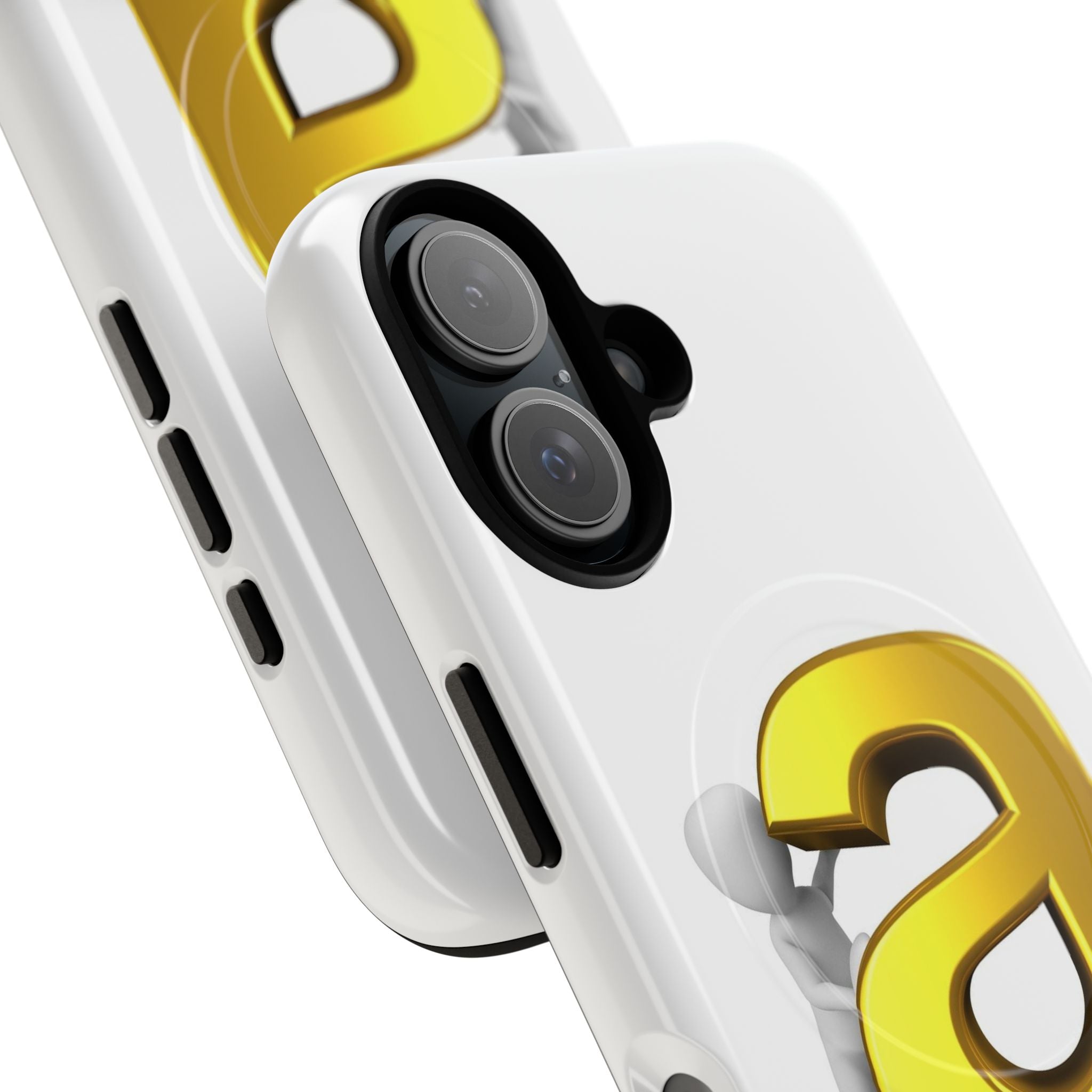 3D Gold Letter A Phone Case | Tough Magnetic Case