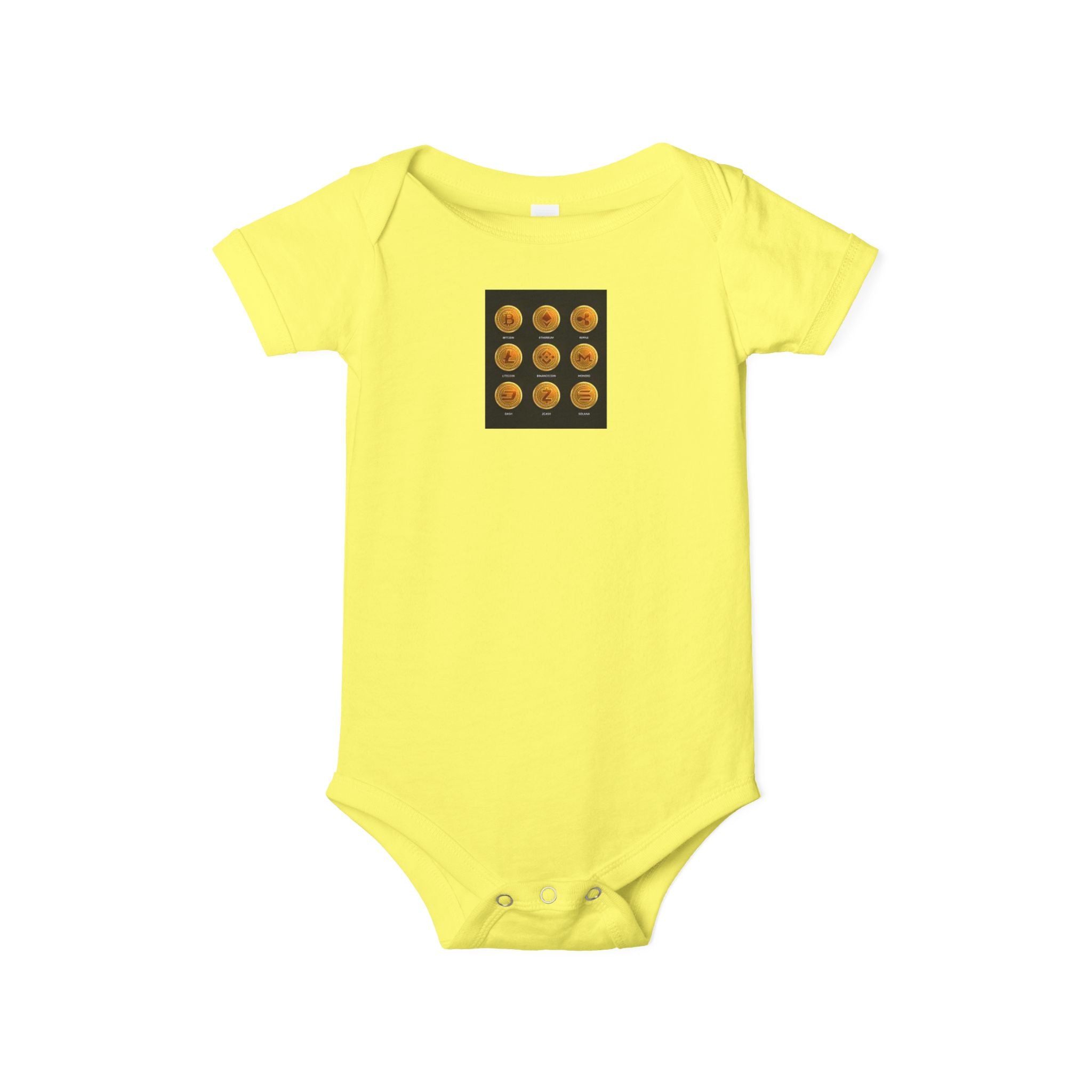 Grenouillère Bébé Pièce Unique Pièces de Monnaie Cryptomonnaie | Body Bébé Automne