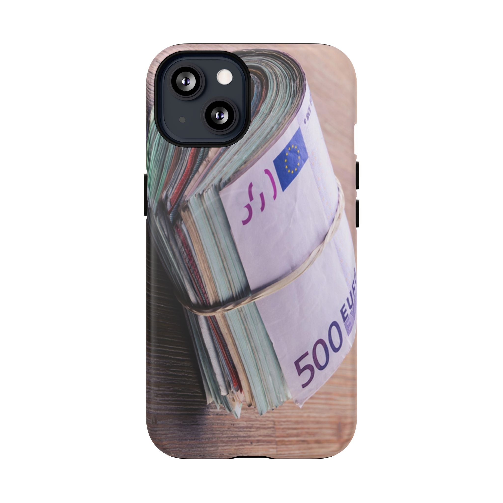 Coque de téléphone liasses de billets en euros | Coque iPhone rouleau de billets, Imprimé argent