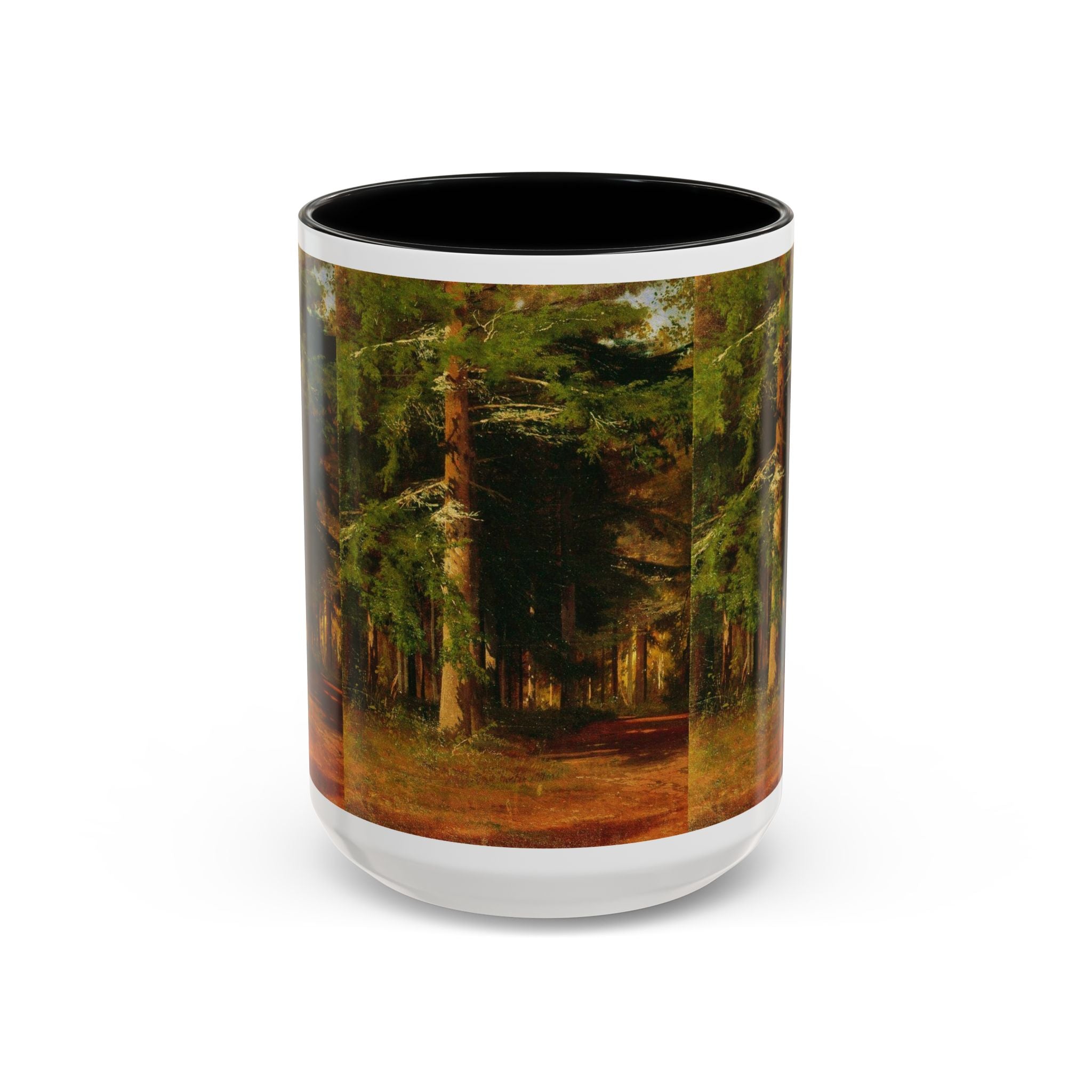 Mug « Peinture Chemin Forestier » | Mug à café avec anse colorée 325 ml 444 ml