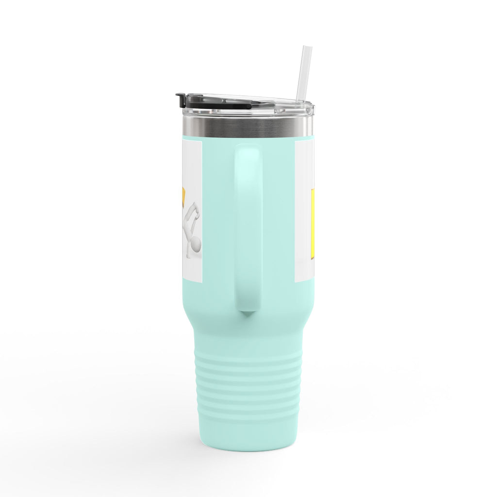 Yellow Letter R Character Travel Mug | 40oz Insulated Tumbler
