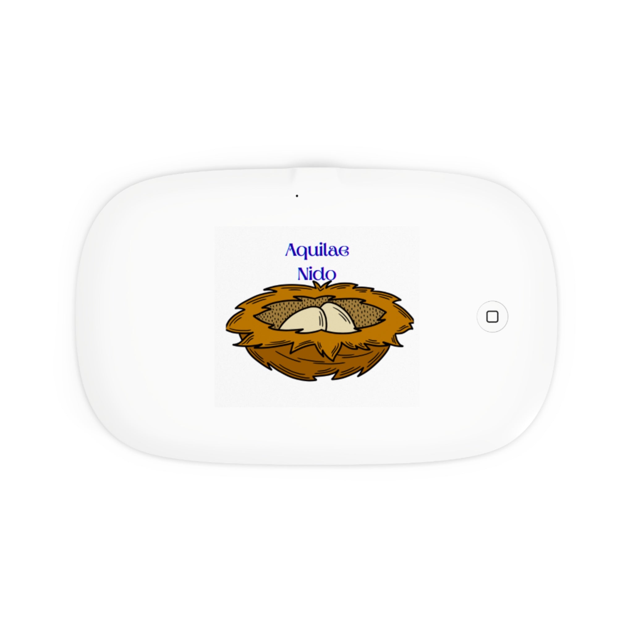 Bird Nest Illustration UV Phone Sanitizer and Wireless Charging Pad | Nest Eggs Design