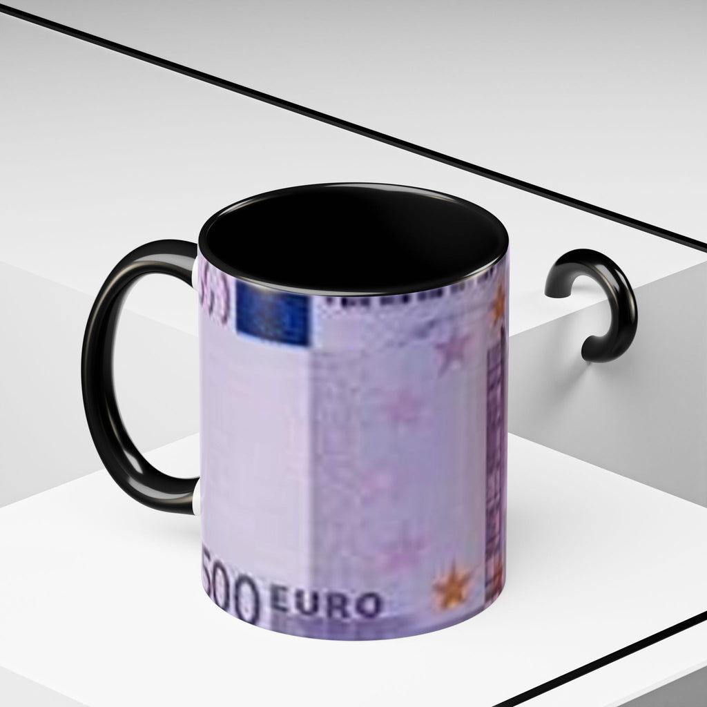 500 Euro Banknote Tasse | Akzent-Kaffeetasse 11oz 15oz