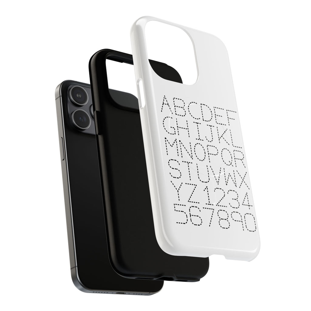 Dotted Alphabet Phone Case | Tough Magnetic Case