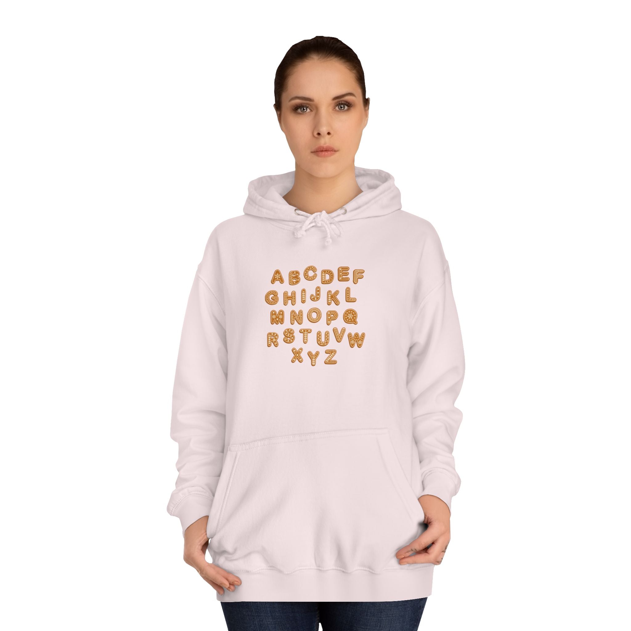 Cookie Alphabet Hoodie | Letters A to Z Cookie Font Sweatshirt