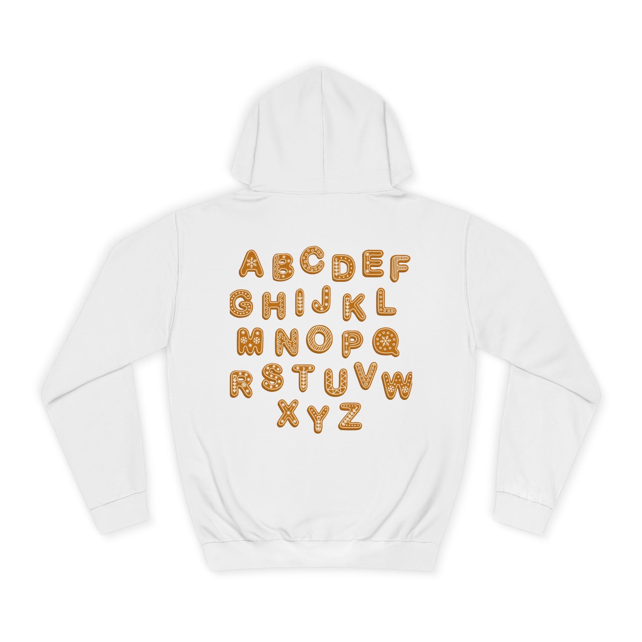 Cookie Alphabet Hoodie | Letters A to Z Cookie Font Sweatshirt