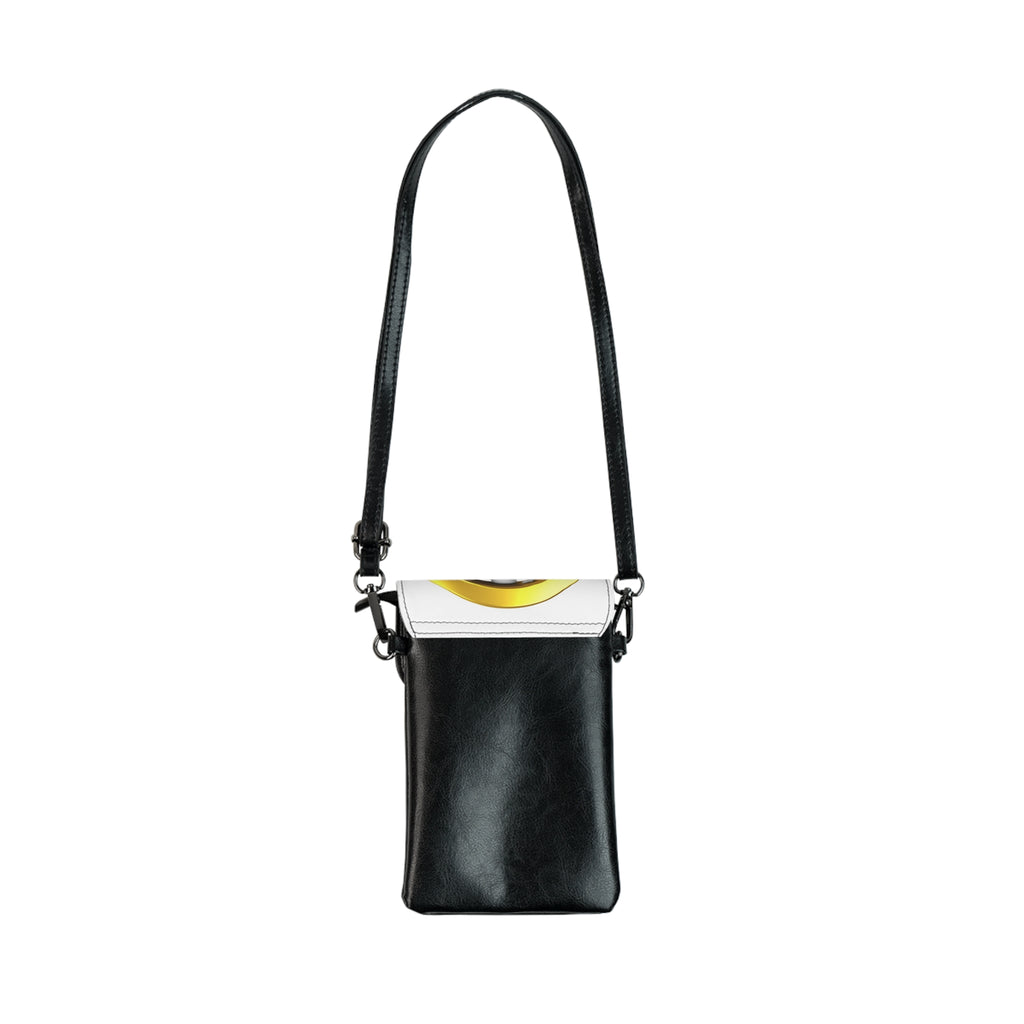 Yellow Letter O Small Cell Phone Wallet | Crossbody phone pouch