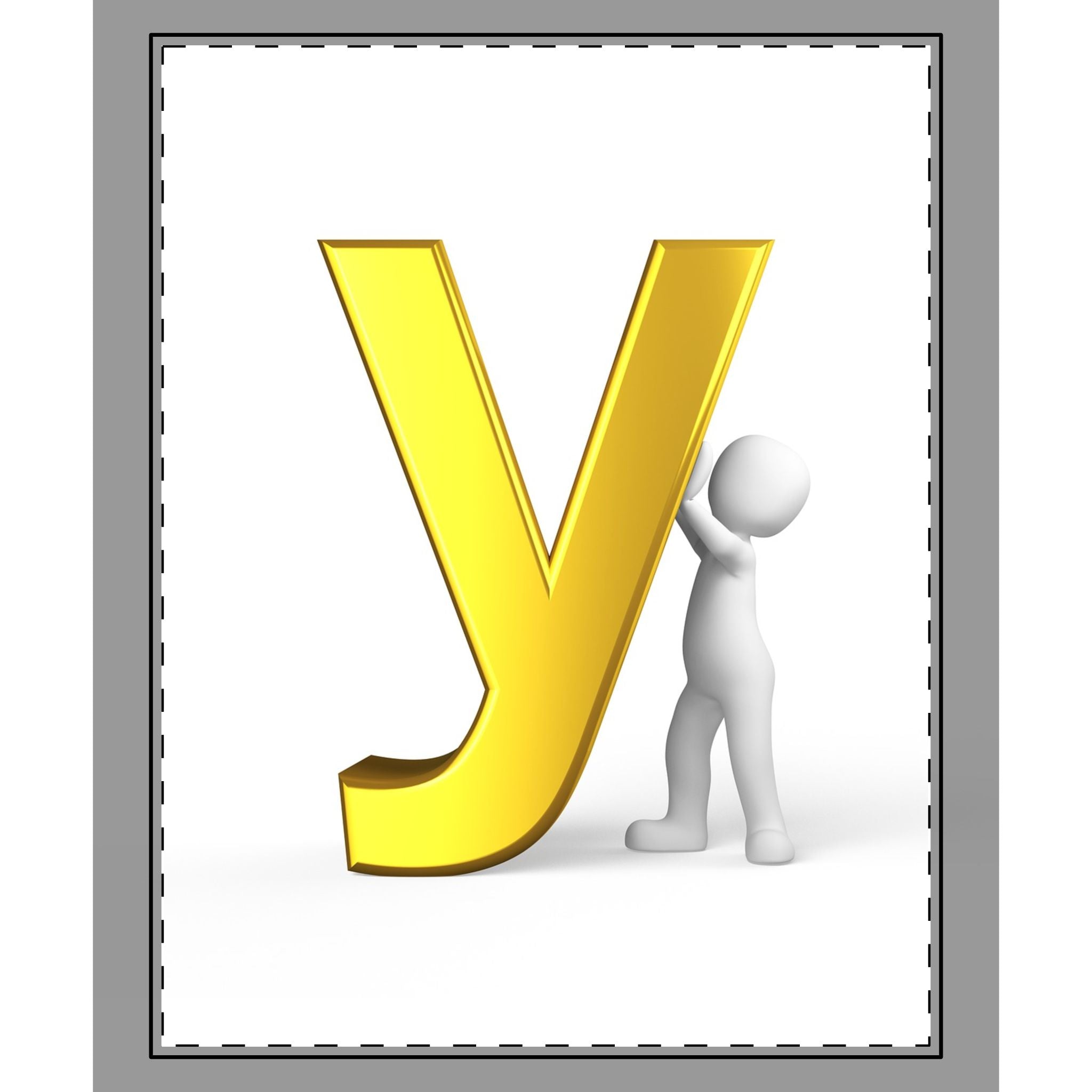 Gold Letter Y Monogram Coverlet