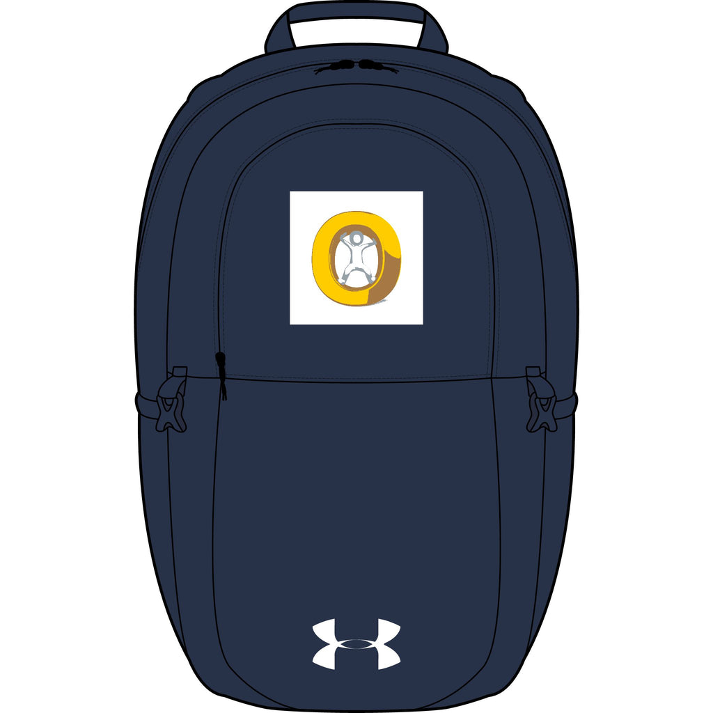 Gold Letter O Patch Backpack | Embroidered Sports Backpack
