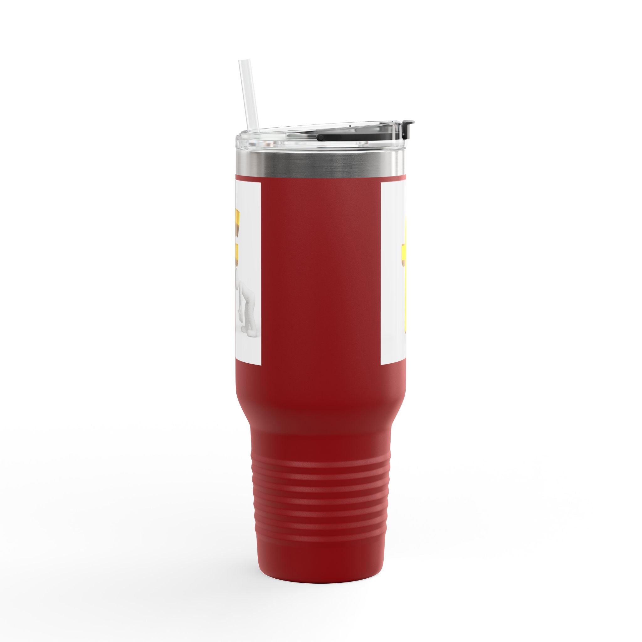 Mug de voyage graphique lettre F 3D | Gobelet isotherme de 40 oz