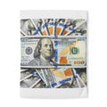 Hundred Dollar Bills Cotton Duvet Cover | Money Pattern Bedding