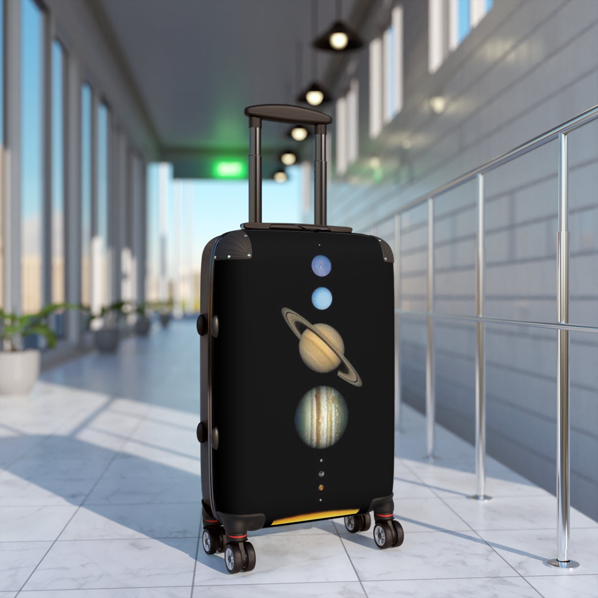 Vintage Planets Solar System Suitcase | Space Travel Luggage