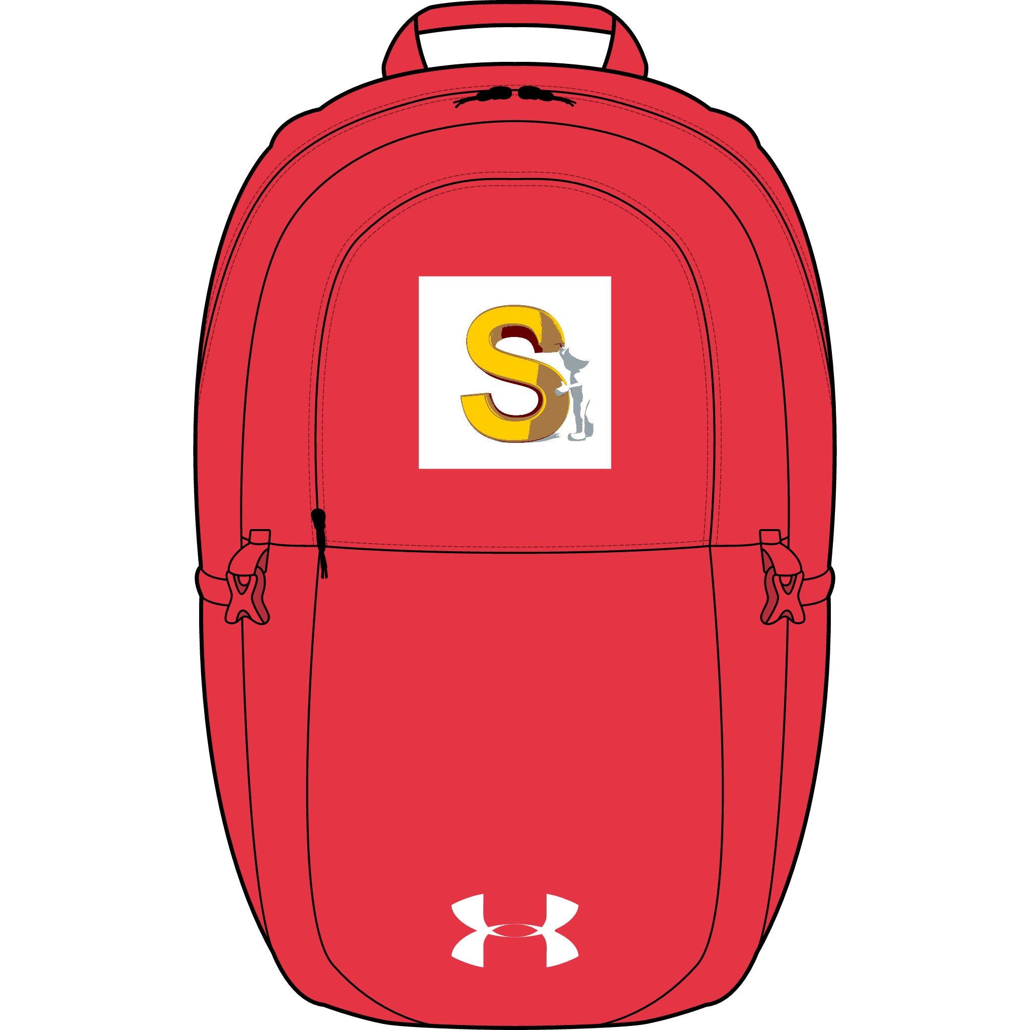 S Monogramm mit Blumenakzent Rucksack | Bestickter Under Armour All Sport