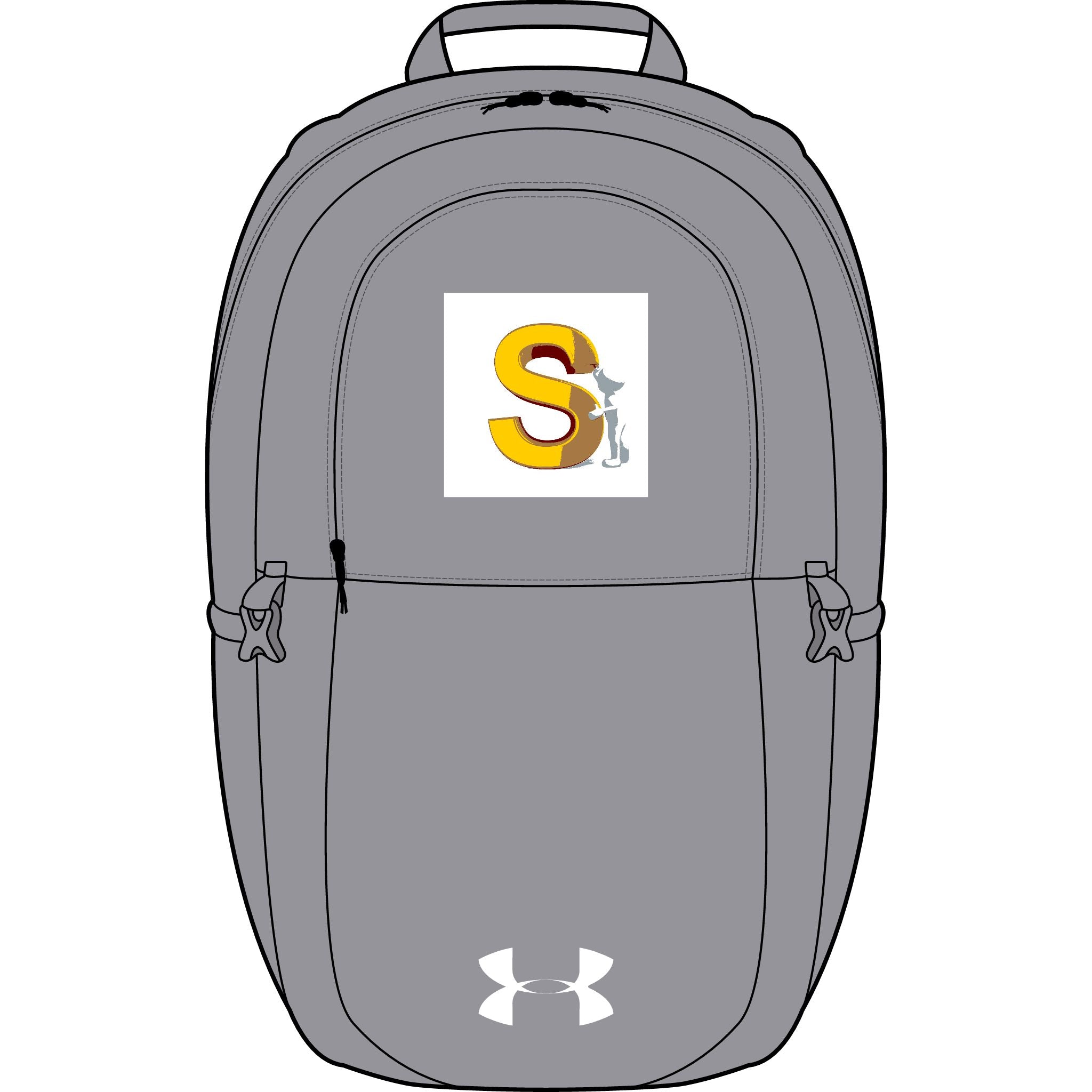S Monogramm mit Blumenakzent Rucksack | Bestickter Under Armour All Sport