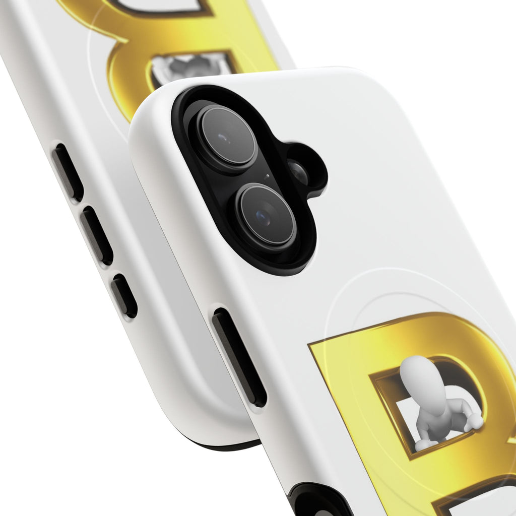 Gold 3D Letter B phone case | Tough Magnetic Case