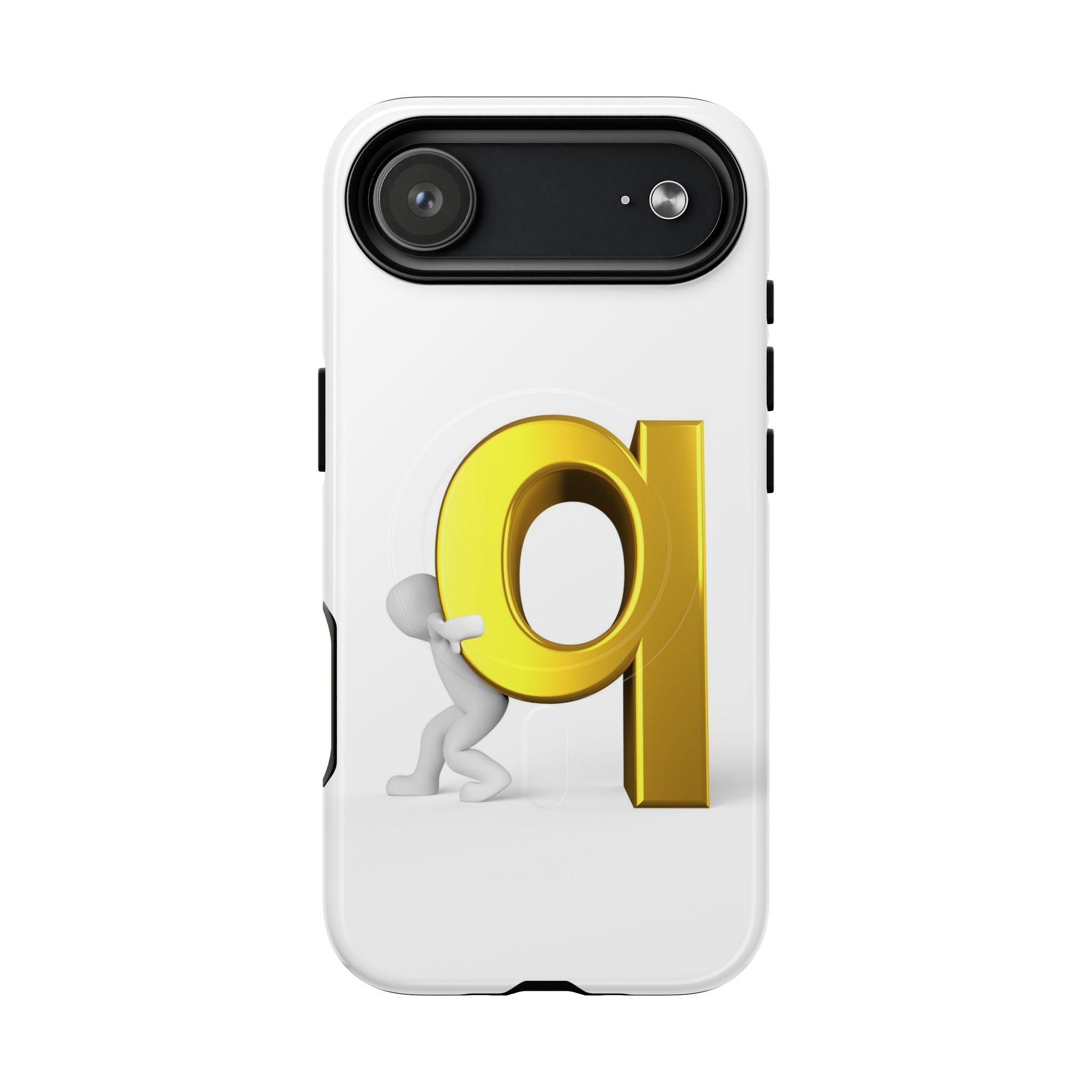 Coque de téléphone Lettre Q Dorée | Coque magnétique robuste
