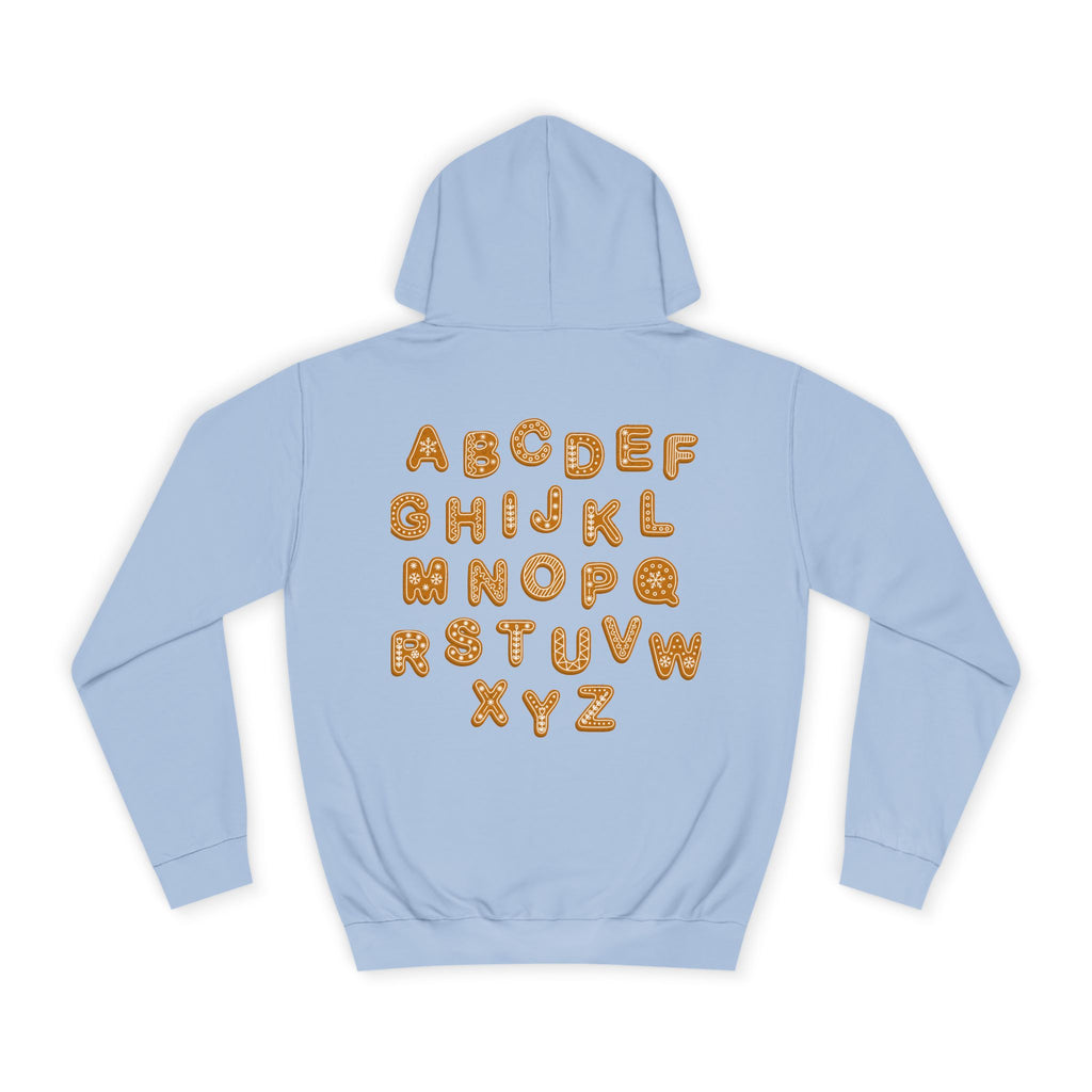 Cookie Alphabet Hoodie | Letters A to Z Cookie Font Sweatshirt