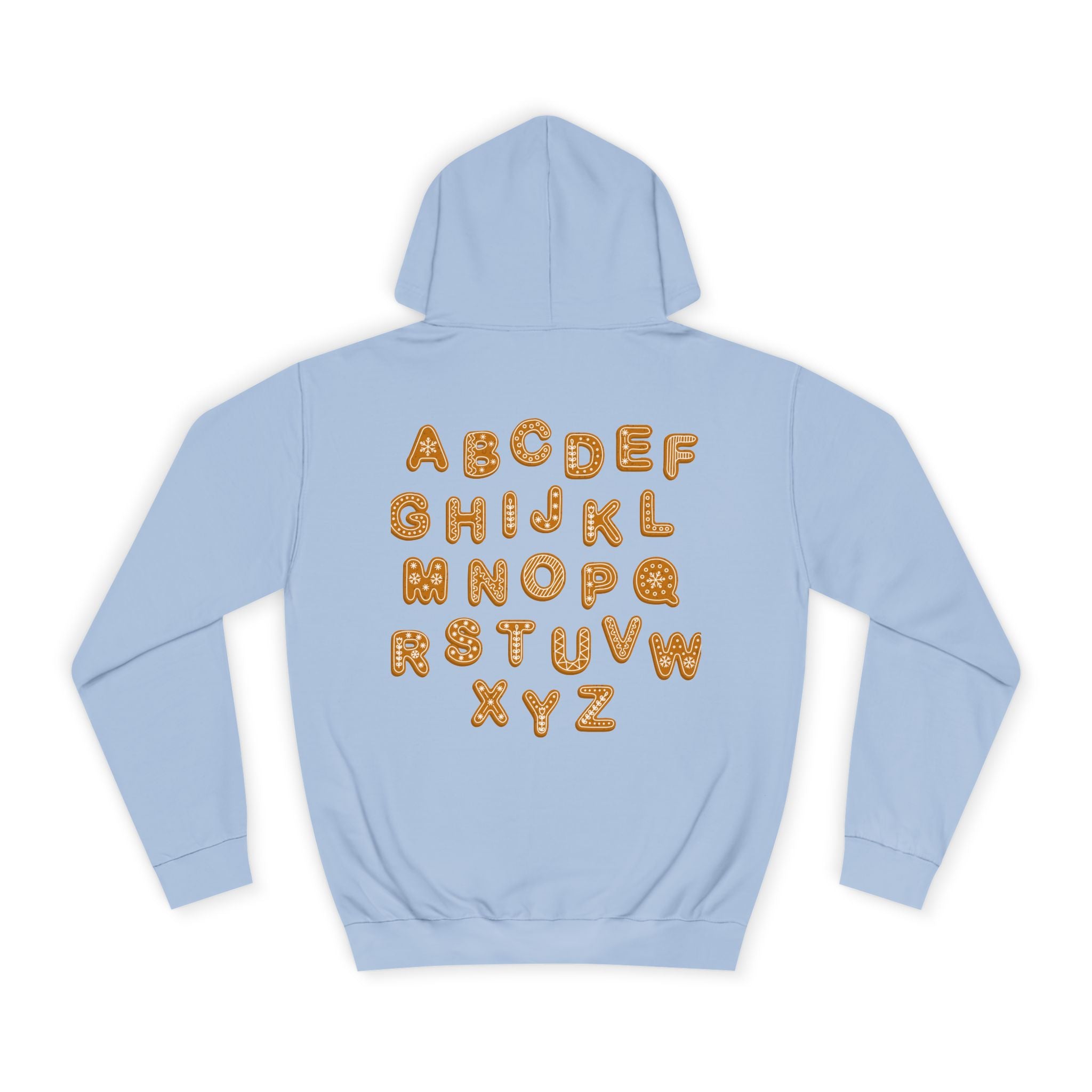 Cookie Alphabet Hoodie | Letters A to Z Cookie Font Sweatshirt