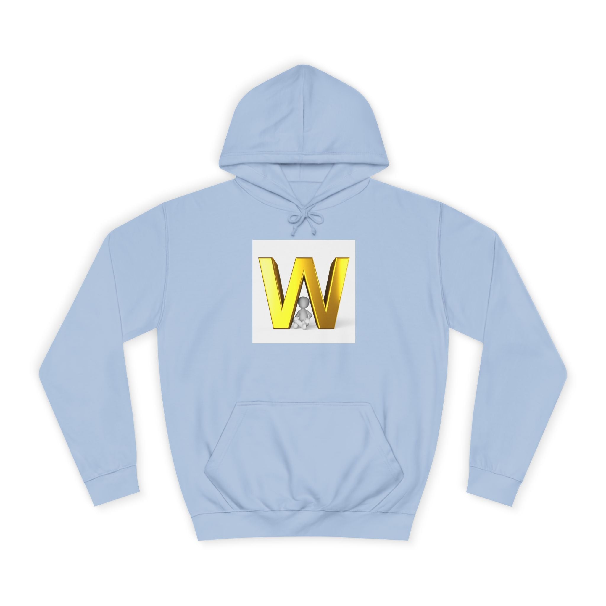 Sweat à capuche lettre W 3D dorée | Sweat initial monogramme
