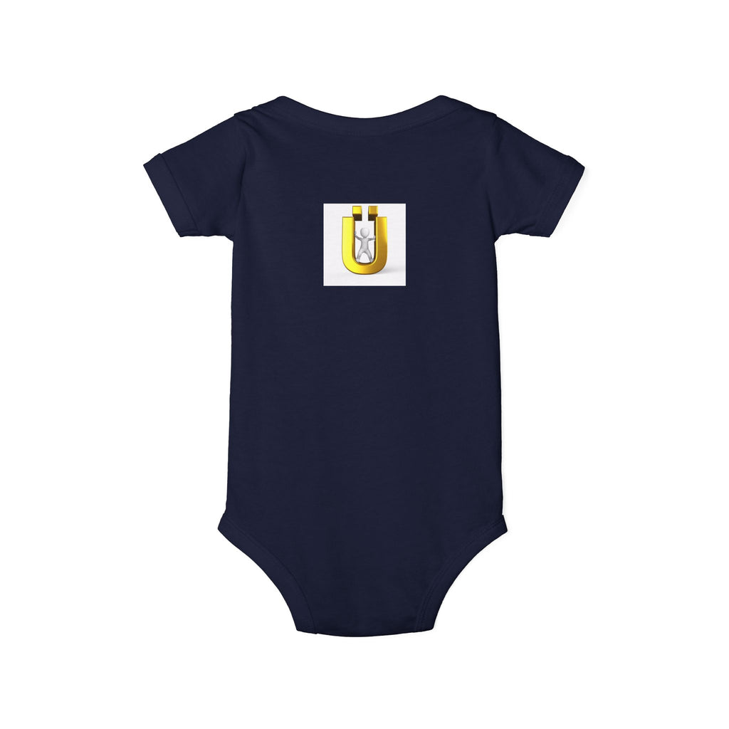 Gold Letter Ü Baby Onesie | Infant Bodysuit Design