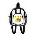 Gold Letter W Clear Stadium Backpack | Transparent School Bag