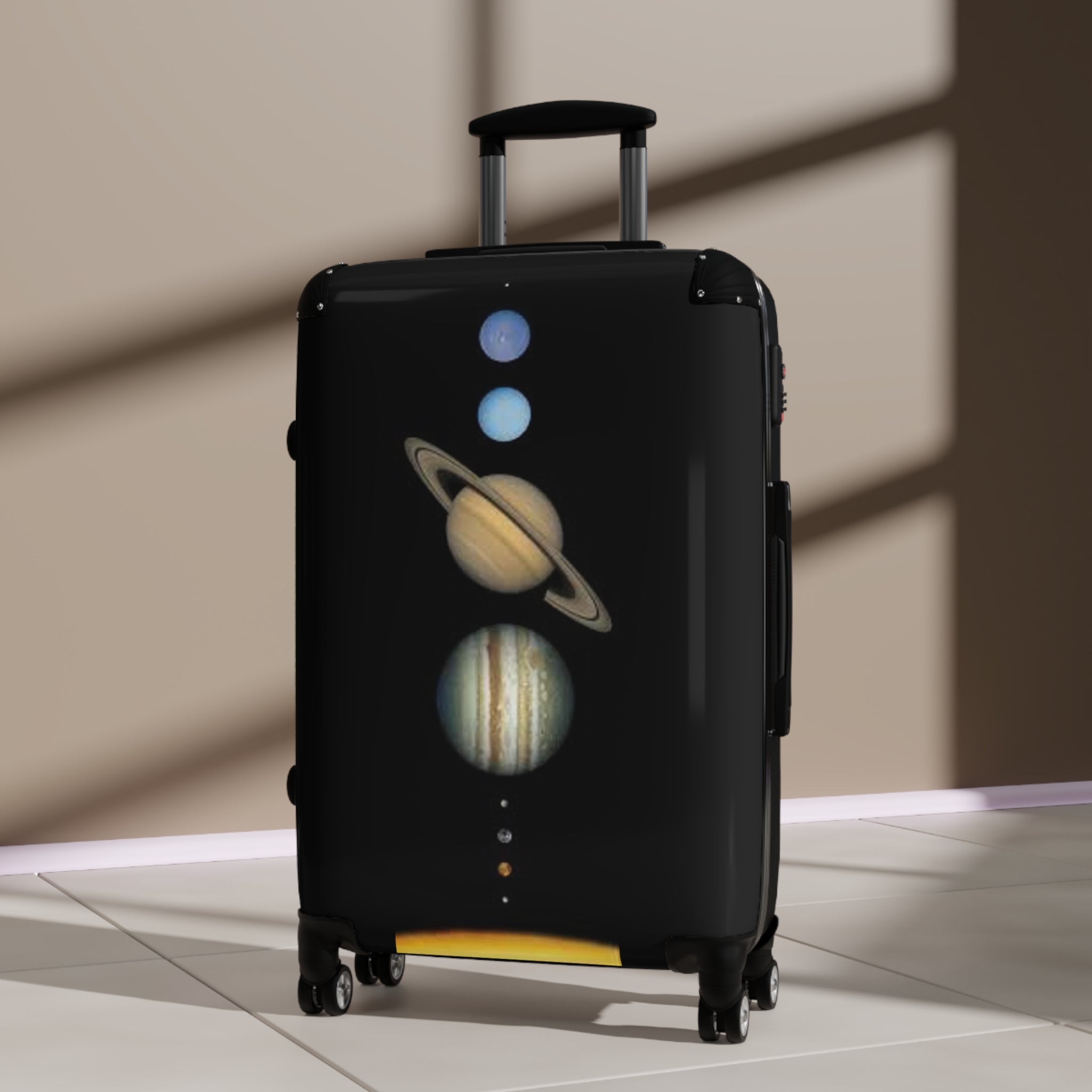 Vintage Planets Solar System Suitcase | Space Travel Luggage