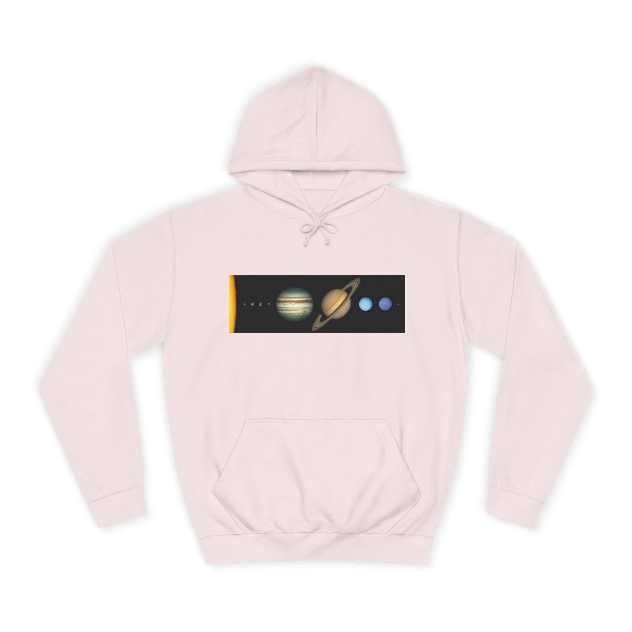 Solar System Planets Hoodie | Saturn Jupiter Earth Mars Nebula Design