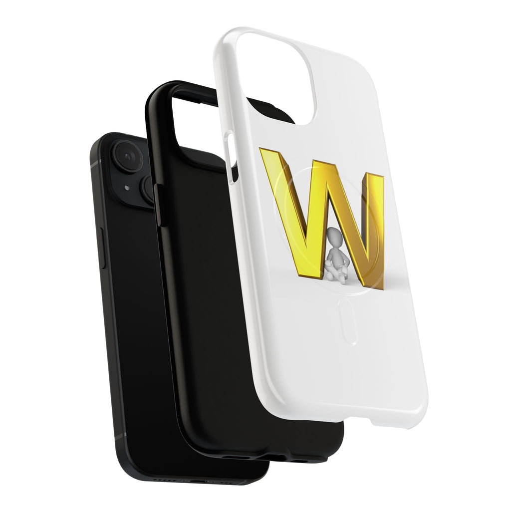 Gold Letter W Monogram Phone Case | Tough Magnetic Case