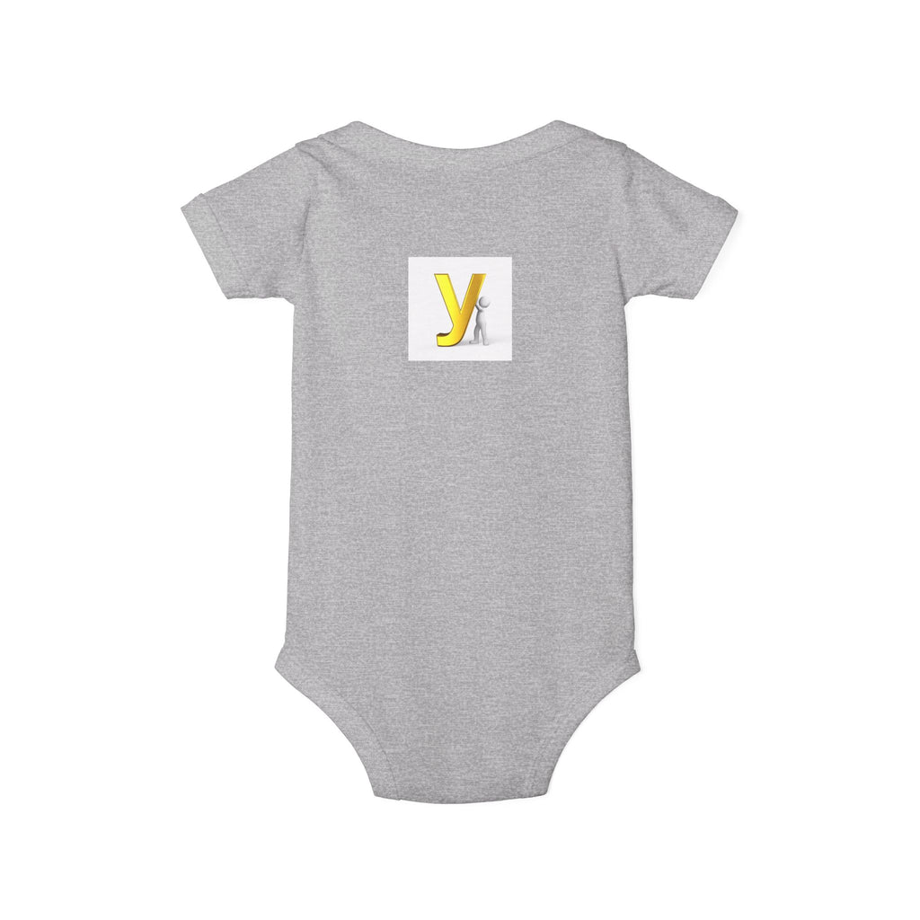 Yellow Letter Y Initial Onesie | Infant Jersey One Piece