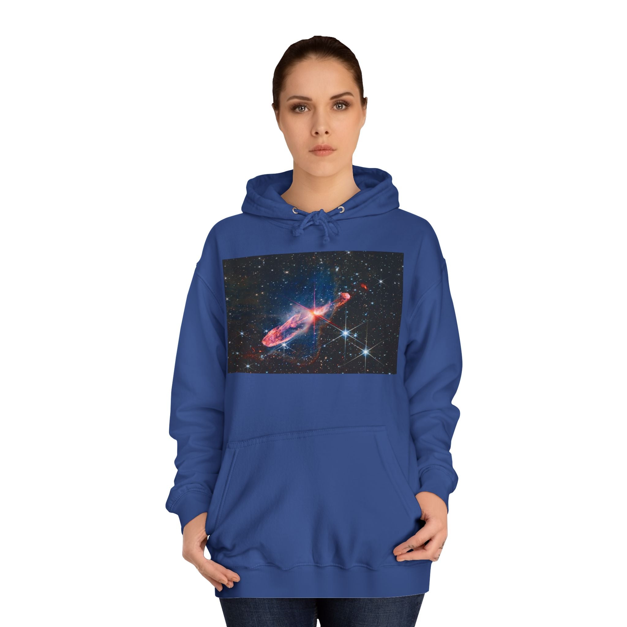 Nebula Space Photo Hoodie | Cosmic Galaxy Stars Astronautic Design