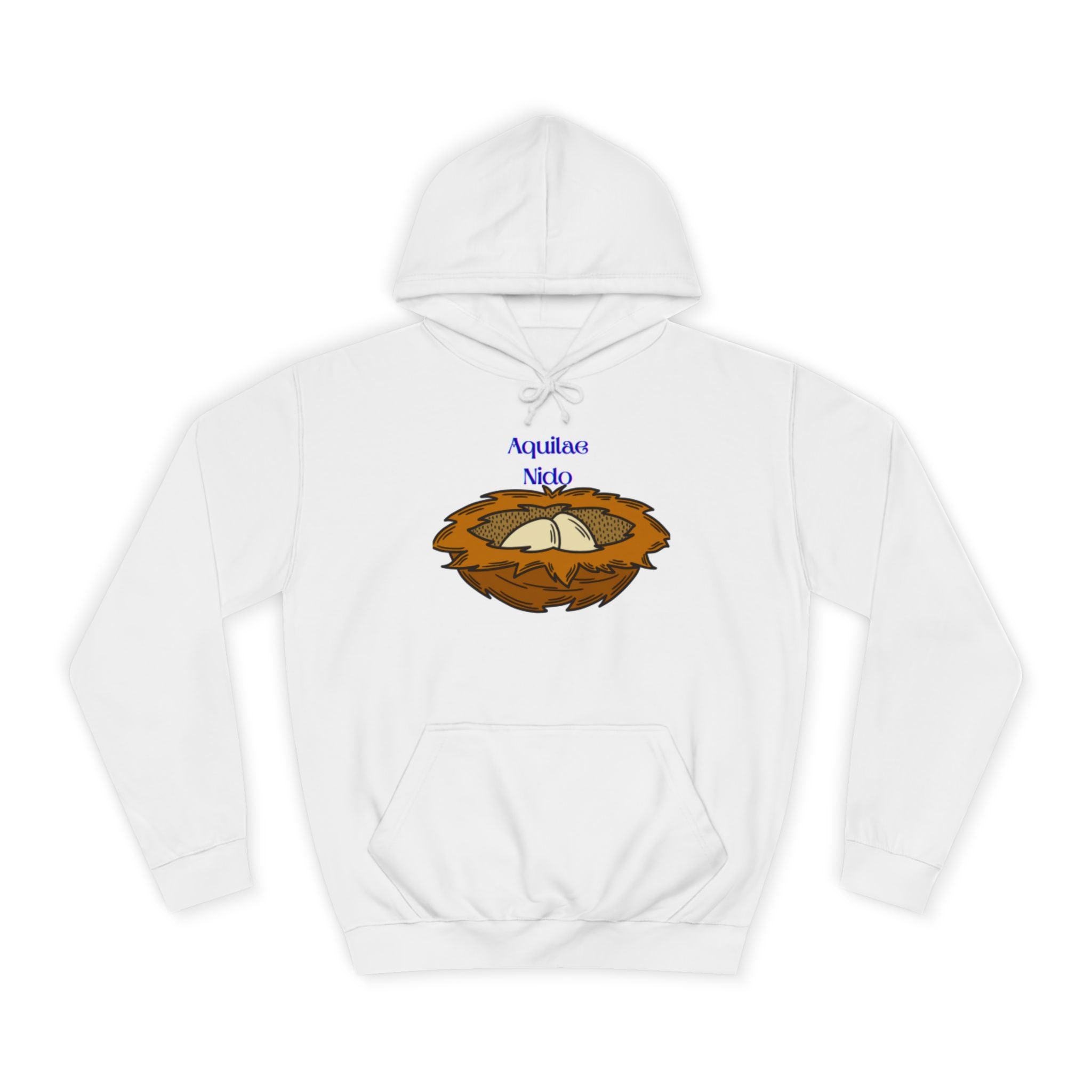 Aquilae Nido Nest Illustration Hoodie | College Crest Style