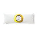 Gold O Letter Monogram Body Pillow | Initial O Decorative Pillow