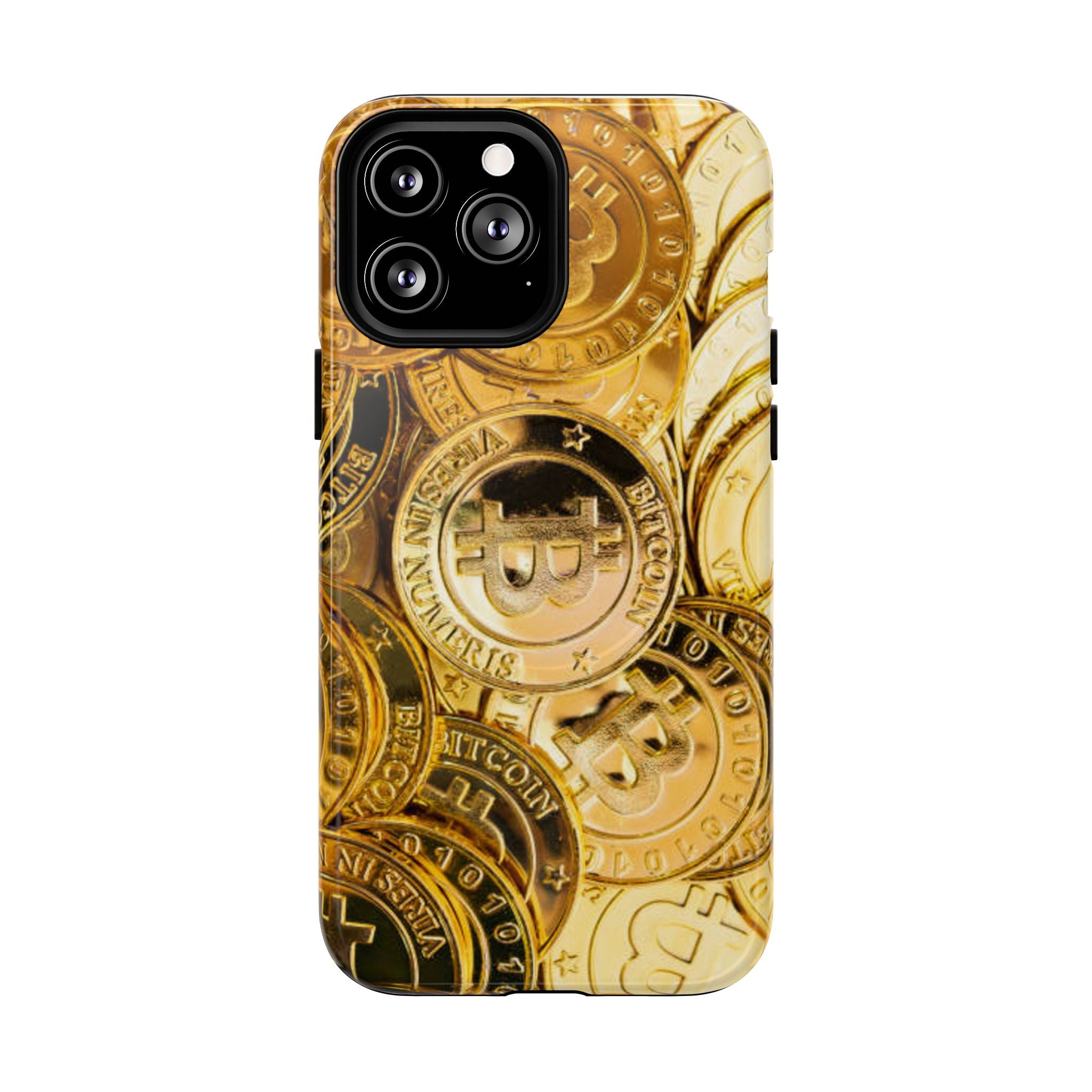 Coque de Téléphone Bitcoin Or | Coque Magnétique Robuste