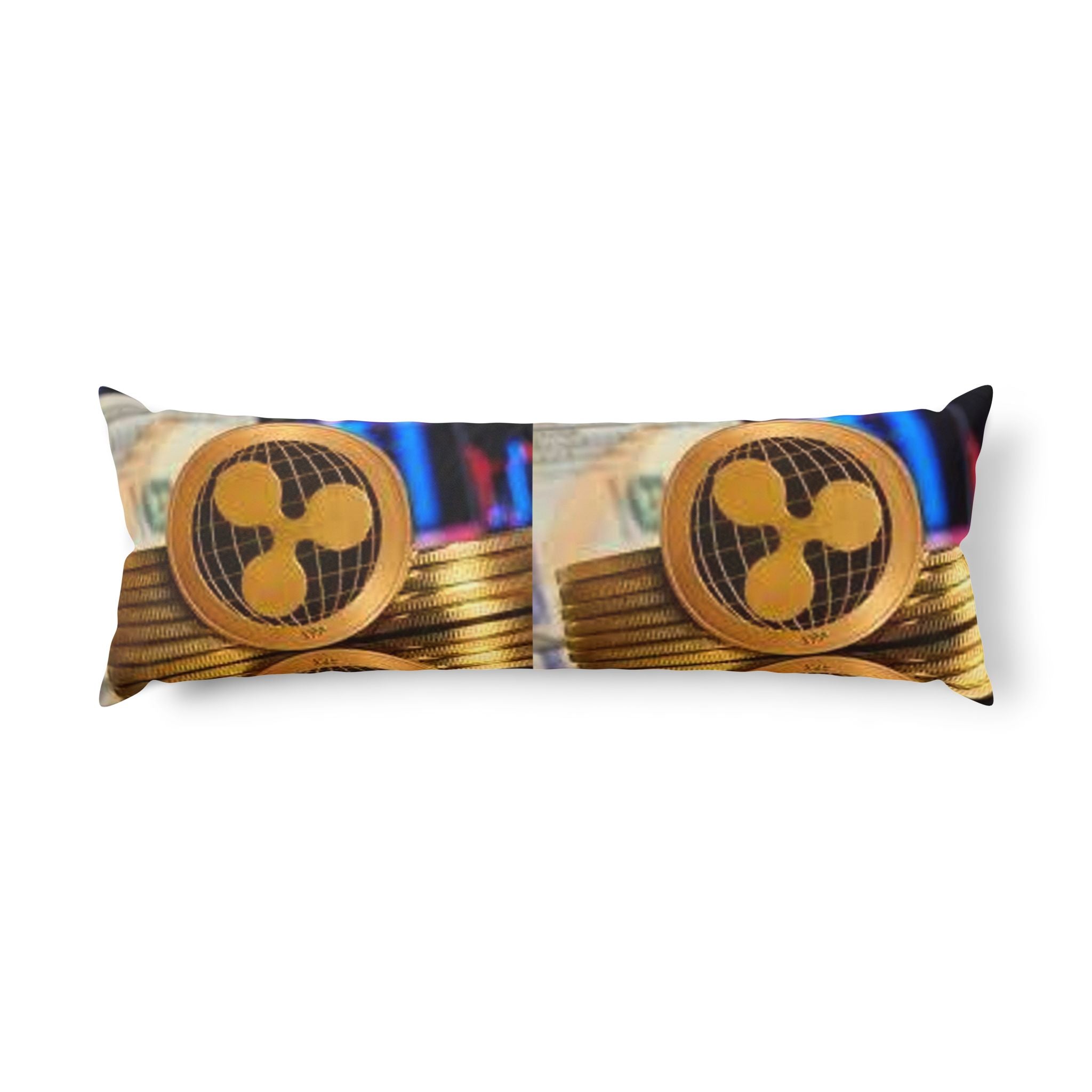 Ripple Crypto Coin print Body Pillow | Ripple XRP design, digital currency decor