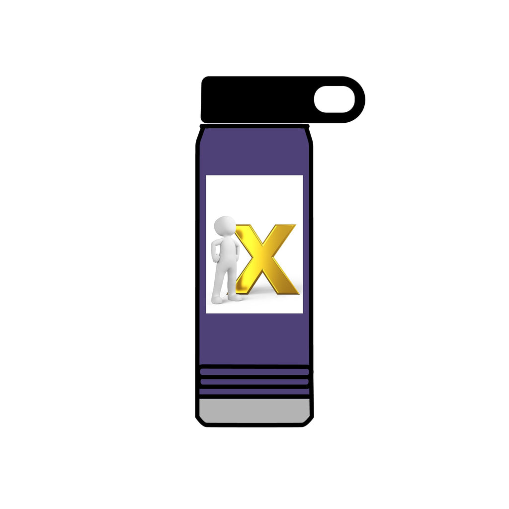 3D Figure with Gold X Water Bottle | 20oz Stainless Tumbler