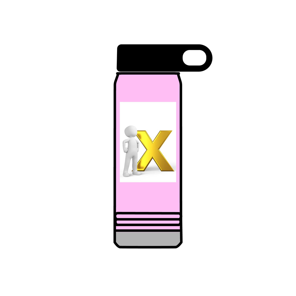 3D Figure with Gold X Water Bottle | 20oz Stainless Tumbler