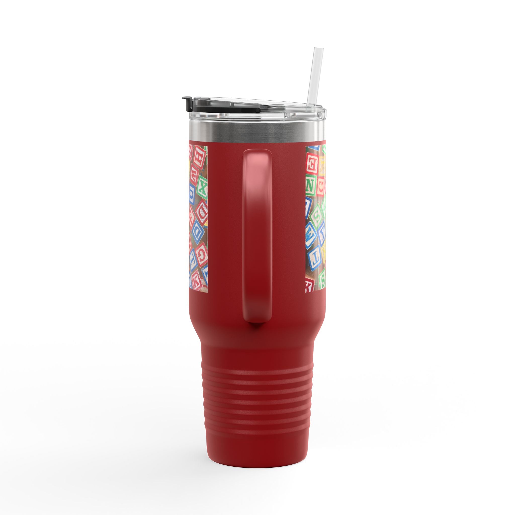 Colorful Alphabet Blocks Insulated Travel Mug | 40oz