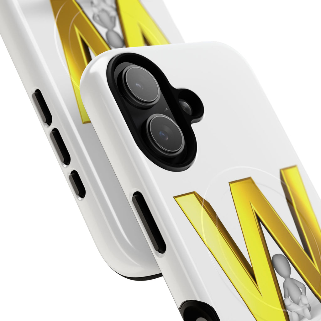 Gold Letter W Monogram Phone Case | Tough Magnetic Case