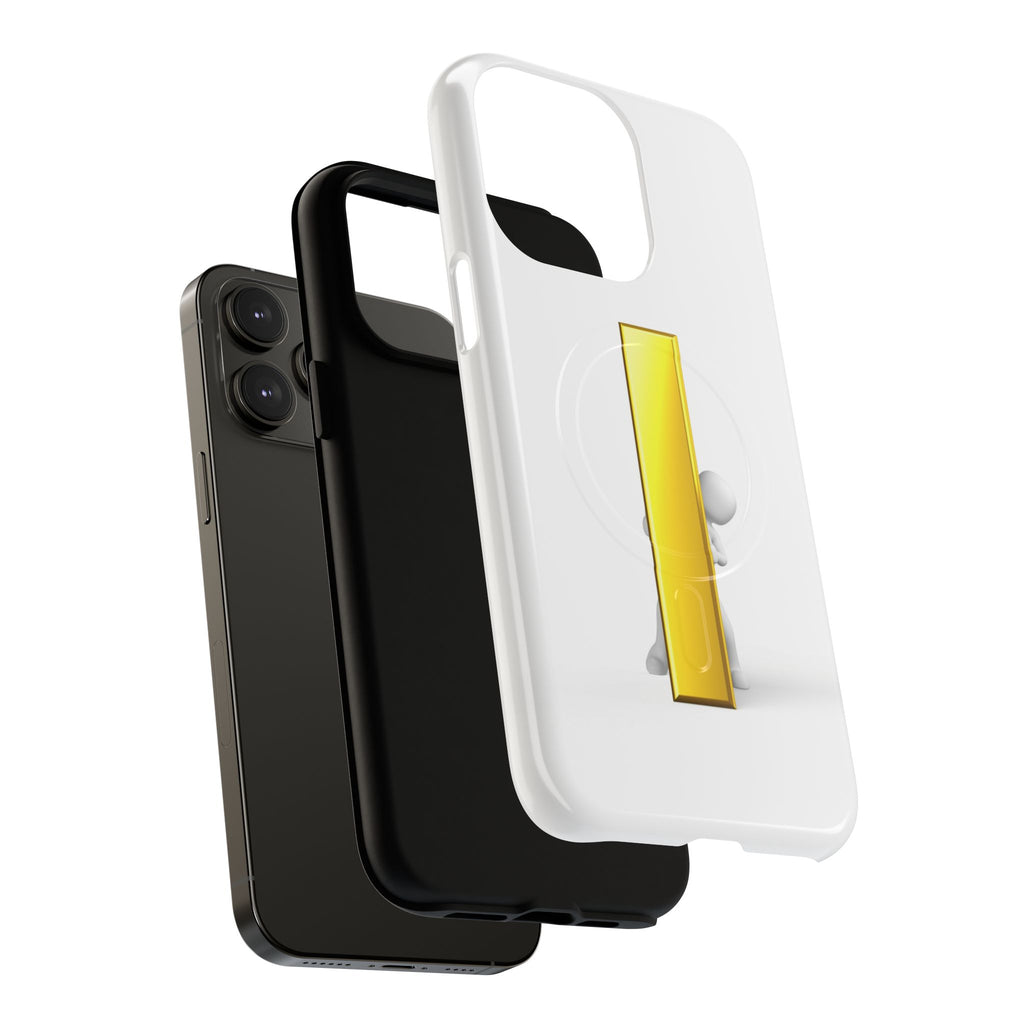 Yellow Gold Letter i 3D Figure phone case | Tough Magnetic Case