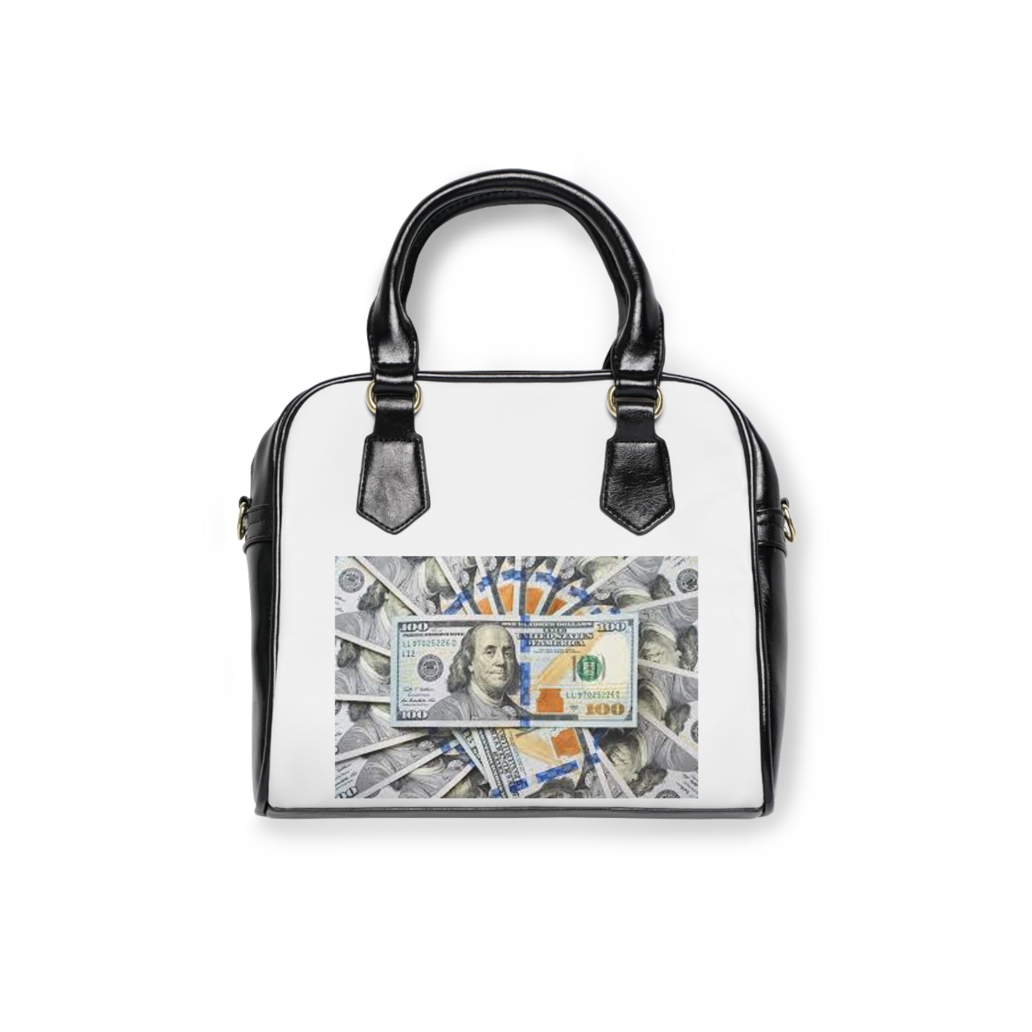 Stack of Hundred Dollar Bills Shoulder Handbag | Money Print, Cash Design