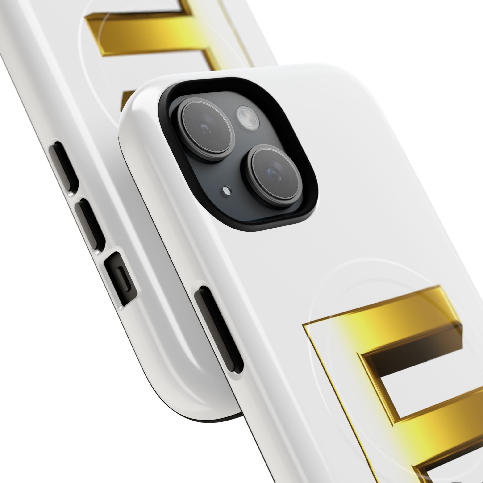 Gold Letter E monogram Phone Case | Magnetic Tough Case