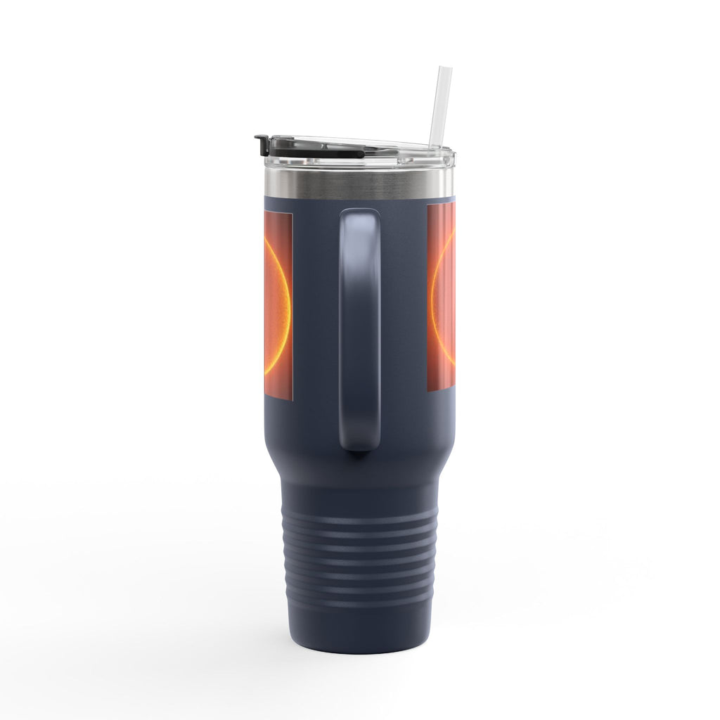 Glowing Solar Disc Travel Mug | 40oz Insulated Tumbler