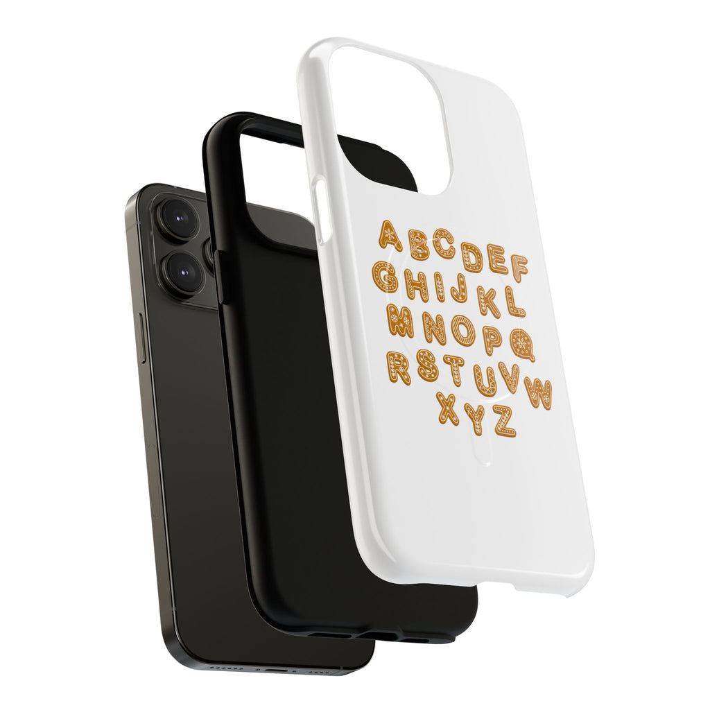 Cookie Alphabet Phone Case | Tough Magnetic Case, Cute Lettering