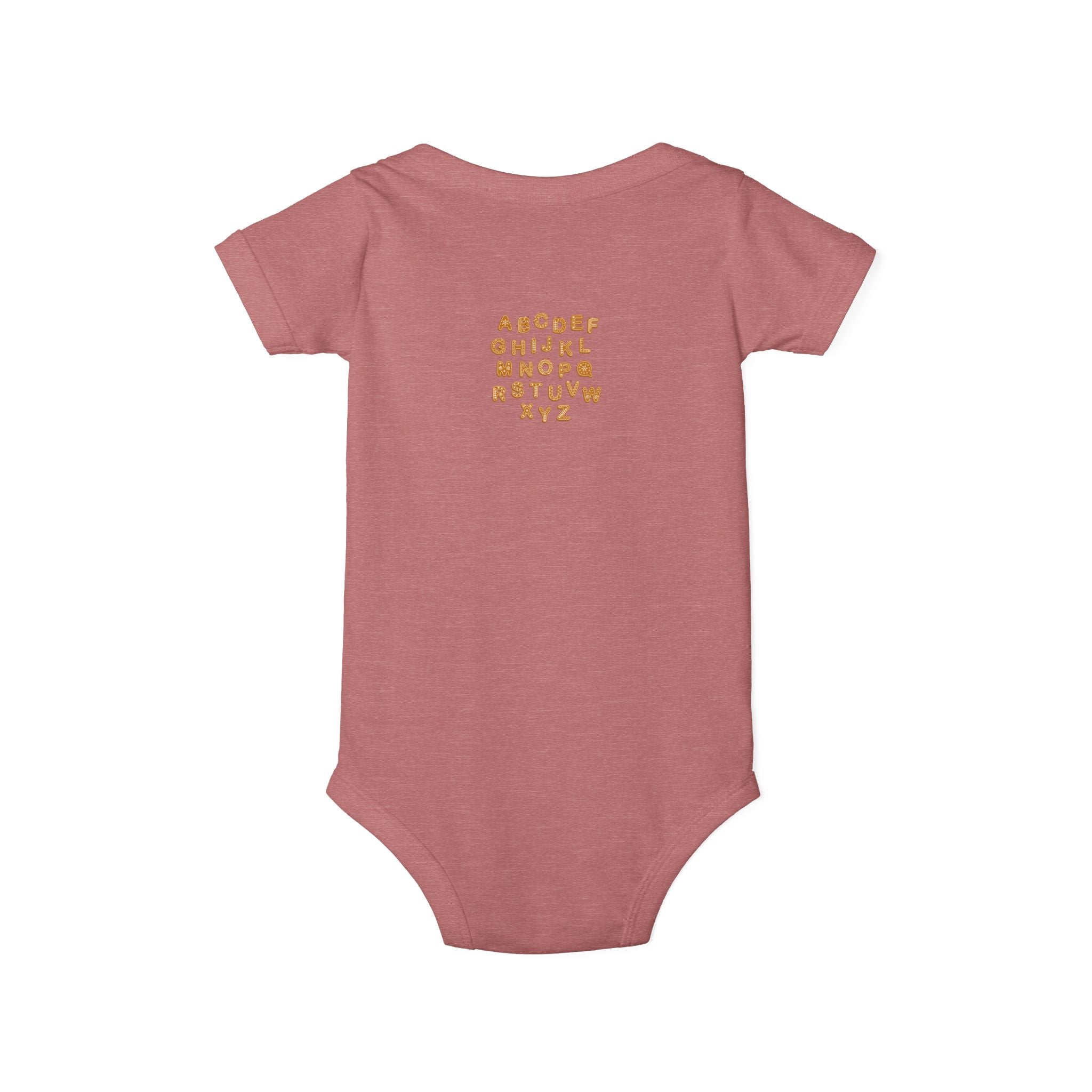 Handwritten Alphabet Infant Onesie | Baby Bodysuit