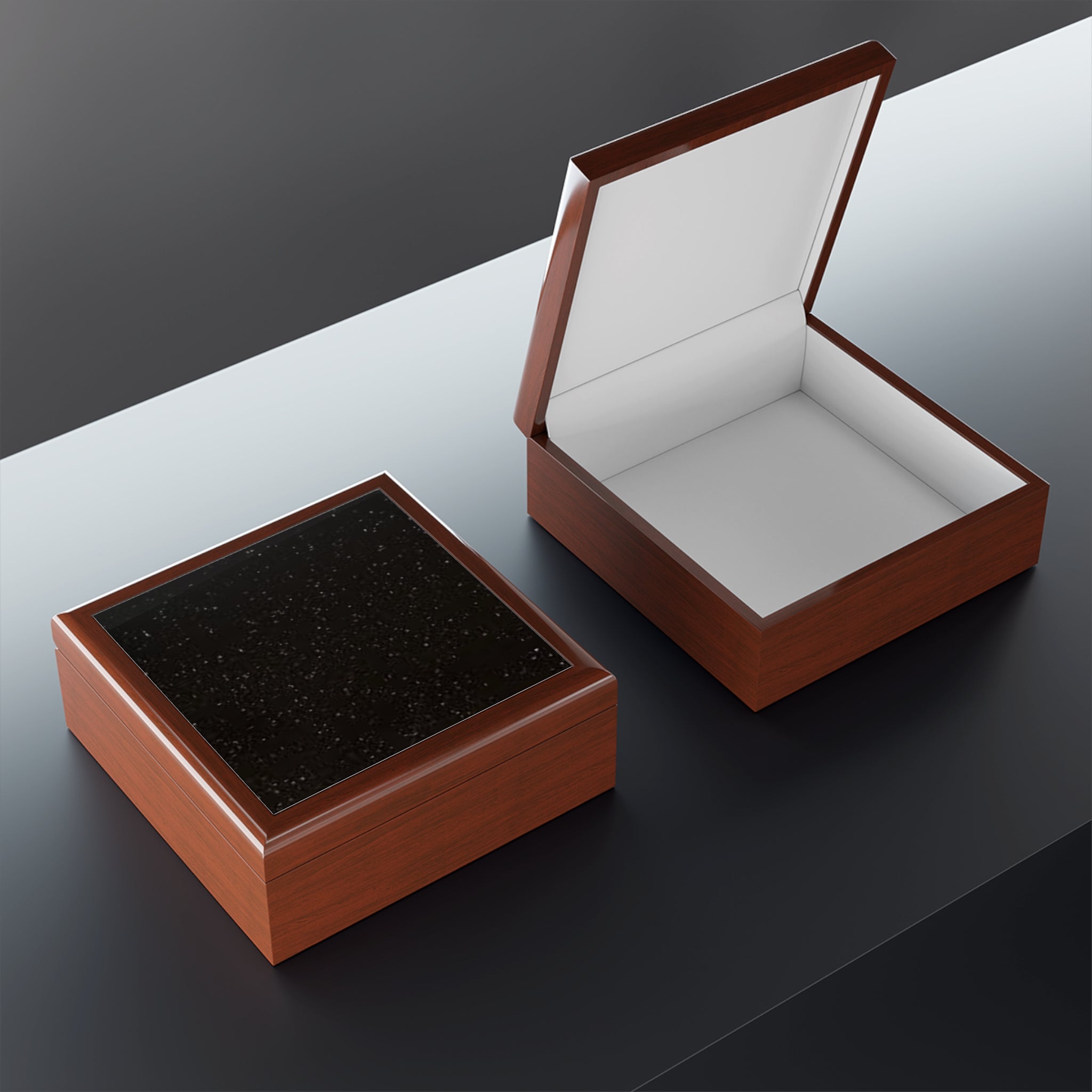 Night Sky Jewelry Box | Glossy Lacquered Keepsake Box
